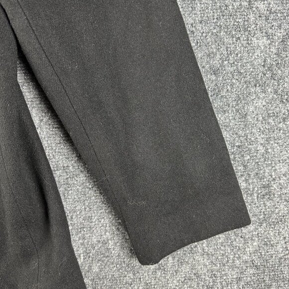 Harris Wallace Jacket Womens 12 Black Wool Blend Full Zip Lined Collared - Picture 3 of 7